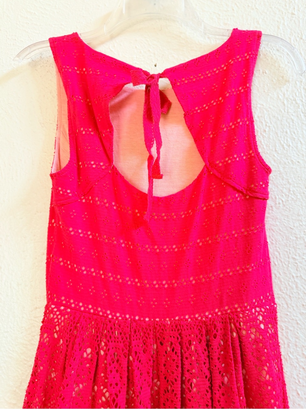 Anthropologie Sunstream red lace dress - Picture 6 of 8